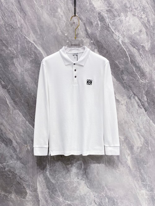 Loewe Luxurious Long-Sleeved Polo Shirt with Premium Cotton