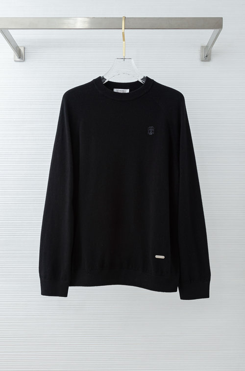 Brunello Cucinelli Comfortable Classic Round - Neck Wool Sweater