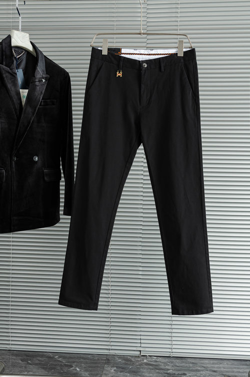 Hermes Minimalist Straight-Leg Casual Trousers