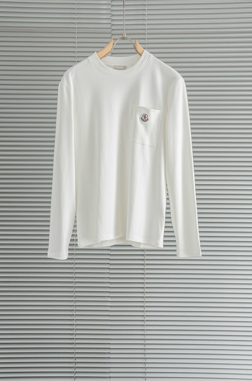 Moncler New Long-Sleeve T-Shirt with Premium Fabric and Logo