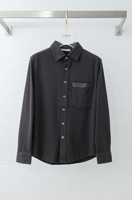 Bottega Veneta Comfortable and Versatile Fleece Long-Sleeve Shirt