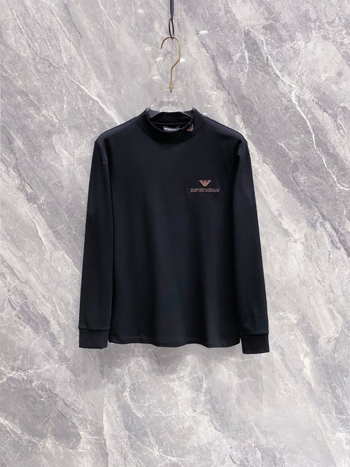 Armani Fashionable Long - Sleeve T - Shirt for Casual Business