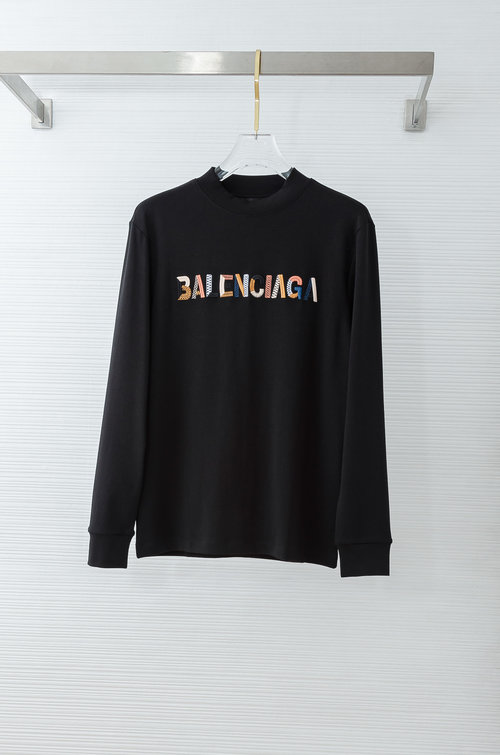 Balenciaga Colorful Logo Embroidered T-shirt Made of Premium Fabric