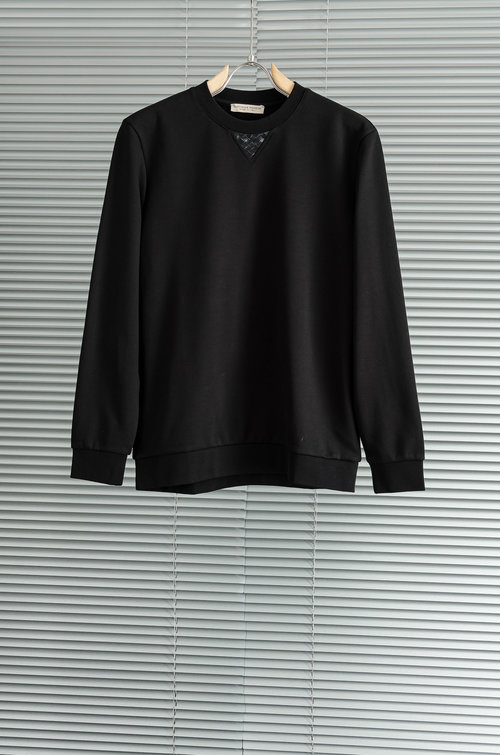 Bottega Veneta Warm Fleece-Lined Minimalist Round Neck Sweatshirt