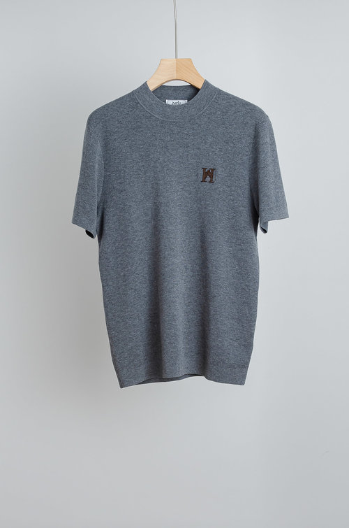 Hermes Cashmere Wool Blend Round Neck Knit Shirt