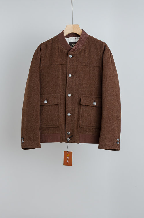 Loro Piana Classic Sophisticated Wool Blend Down Jacket