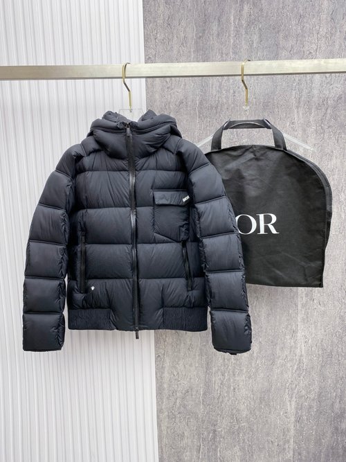 Dior Stylish & Warm Down Jacket with Small Logo