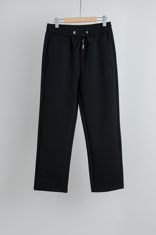 Louis Vuitton Comfortable and Sturdy Straight-Leg Pants with Elastic Waist