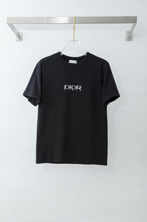 Dior Premium Long-Staple Cotton Round Neck T-Shirt, Breathable and Soft