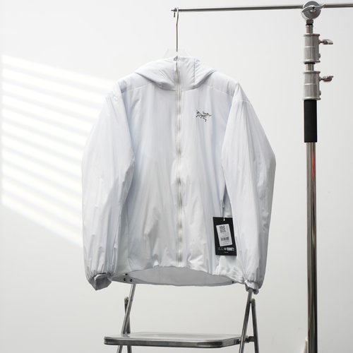 ArcTeryx Direct Factory Coreloft Hooded Cotton Jacket in Dawn Blue