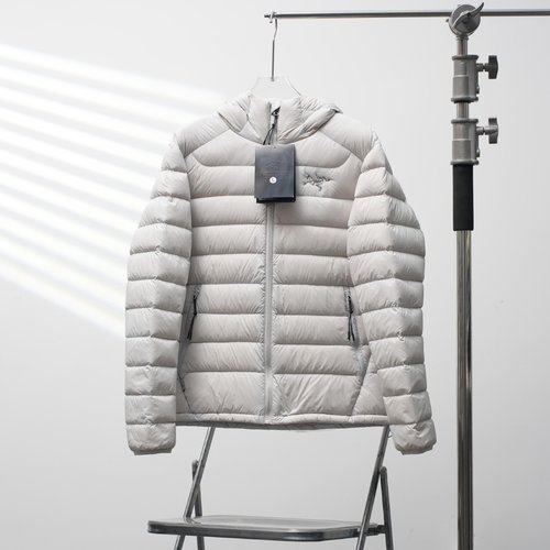 ArcTeryx Cerium Hooded Goose Down Jacket, Atomic Gray