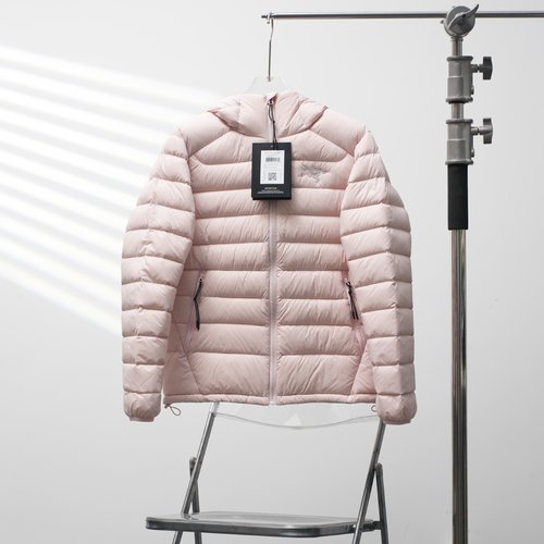 ArcTeryx Cerium Hooded Goose Down Jacket, Chestnut Pink