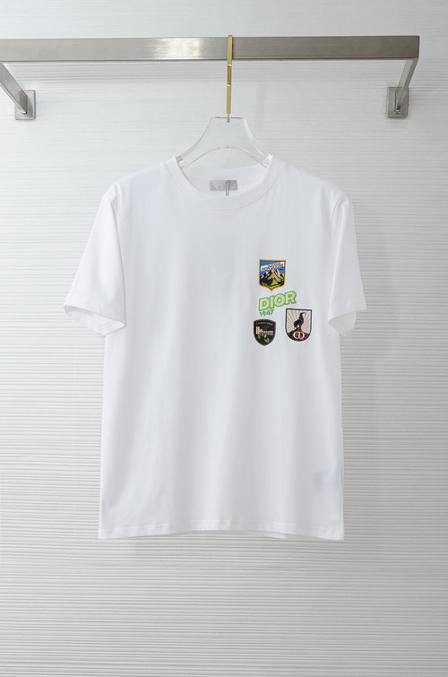 Dior Imported Long-staple Cotton Round Neck Short Sleeve T-Shirt