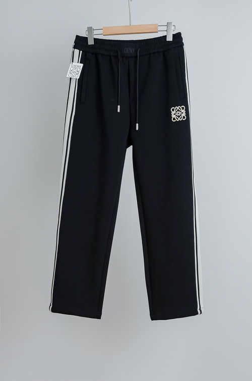 Loewe Comfortable Straight-Leg Trousers with Elastic Waistband