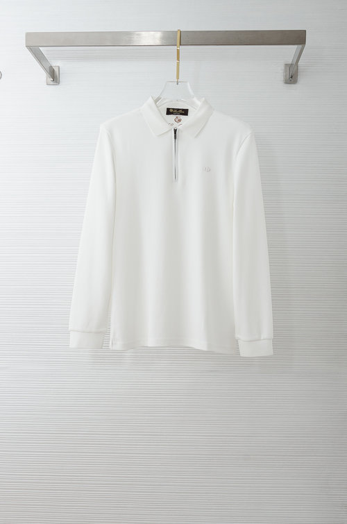 Loro Piana Soft Breathable Solid-color Long-sleeved T-shirt