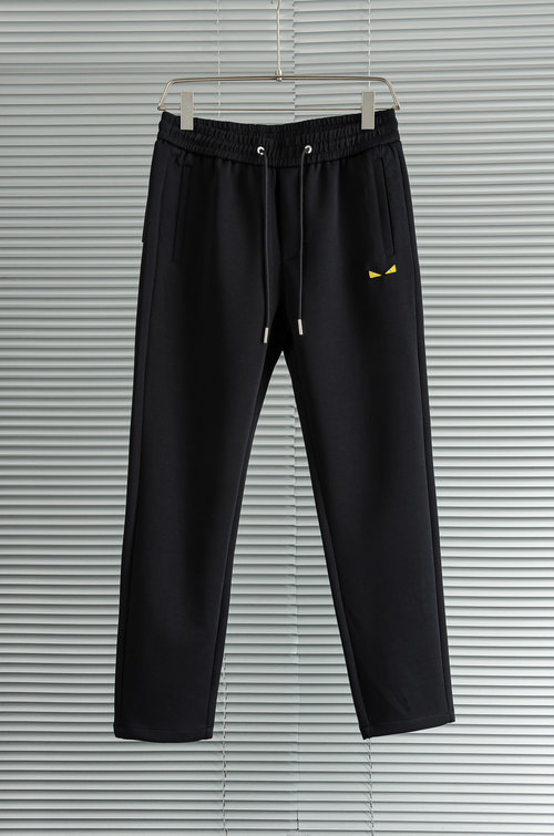 Fendi Comfortable Anti-wrinkle Elastic Straight-Leg Trousers