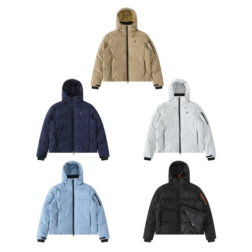 Polo Ralph Lauren Detachable Hood Down Jacket in Five Colors